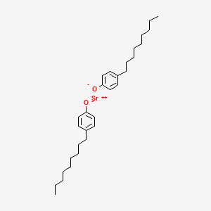 molecular formula C30H46O2Sr B12691349 Phenol, 4-nonyl-, strontium salt CAS No. 100842-26-0