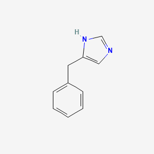molecular formula C10H10N2 B1269135 4-Benzyl-1H-imidazole CAS No. 4238-72-6