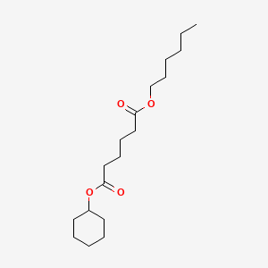molecular formula C18H32O4 B12691374 Hexanedioic acid, cyclohexyl hexyl ester CAS No. 136133-88-5