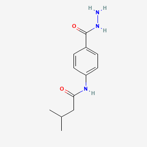 molecular formula C12H17N3O2 B1269141 N-[4-(肼羰基)苯基]-3-甲基丁酰胺 CAS No. 496013-13-9