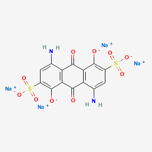molecular formula C14H6N2Na4O10S2 B12691455 Tetrasodium 4,8-diamino-9,10-dihydro-1,5-dioxido-9,10-dioxoanthracene-2,6-disulphonate CAS No. 6425-01-0