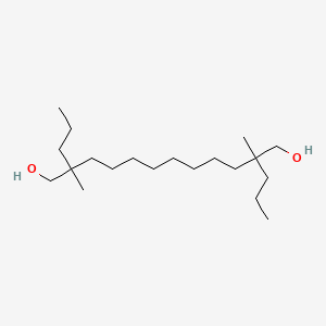 molecular formula C20H42O2 B12691501 2,11-Dimethyl-2,11-dipropyl-1,12-dodecanediol CAS No. 85018-69-5