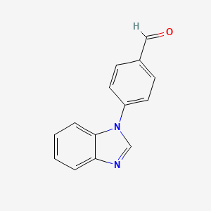 molecular formula C14H10N2O B1269158 4-(1H-1,3-benzimidazol-1-yl)benzenecarbaldehyde CAS No. 90514-72-0