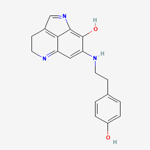 molecular formula C18H17N3O2 B12691631 Makaluvamine D CAS No. 146555-81-9