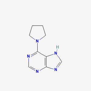 molecular formula C9H11N5 B1269165 6-(pyrrolidin-1-yl)-9H-purine CAS No. 1928-89-8