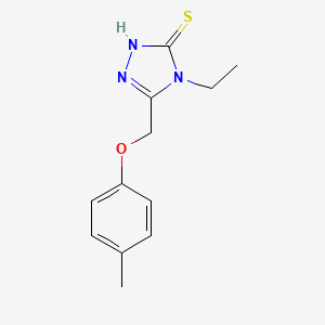 4-ethyl-5-[(4-methylphenoxy)methyl]-4H-1,2,4-triazole-3-thiol