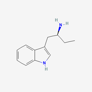 molecular formula C12H16N2 B12691702 Etryptamine, (S)- CAS No. 29854-47-5