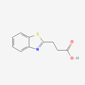 molecular formula C10H9NO2S B1269172 3-(1,3-Benzothiazol-2-yl)propanoic acid CAS No. 29198-86-5