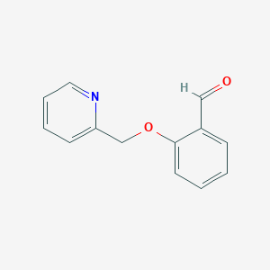 molecular formula C13H11NO2 B1269173 2-(Pyridin-2-ylmethoxy)benzaldehyde CAS No. 54402-61-8