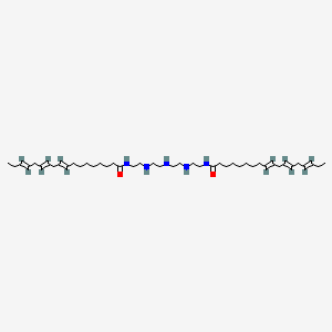 molecular formula C44H79N5O2 B12691733 N,N'-(Iminobis(2,1-ethanediylimino-2,1-ethanediyl))bis(9,12,15-octadecatrienamide) CAS No. 93918-55-9
