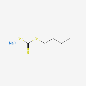 molecular formula C5H9NaS3 B12691836 Sodium butyl trithiocarbonate CAS No. 64773-45-1