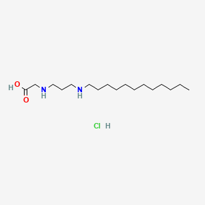 molecular formula C17H37ClN2O2 B12691862 N-(3-(Dodecylamino)propyl)glycine hydrochloride CAS No. 93778-80-4