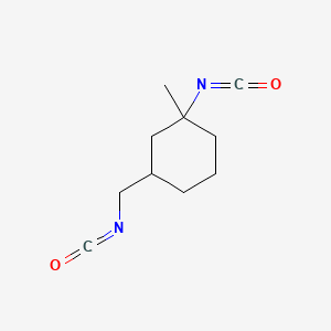 molecular formula C10H14N2O2 B12691895 1-Isocyanato-3-(isocyanatomethyl)-1-methylcyclohexane CAS No. 93776-86-4