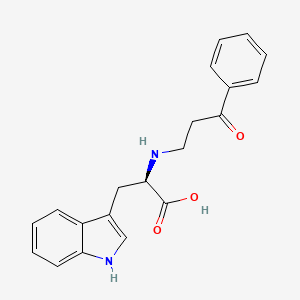 molecular formula C20H20N2O3 B12691936 N-(3-Oxo-3-phenylpropyl)-D-tryptophan CAS No. 92515-11-2