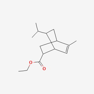 molecular formula C15H24O2 B12691961 Ethyl 7-isopropyl-5-methylbicyclo(2.2.2)oct-5-ene-2-carboxylate CAS No. 84963-25-7