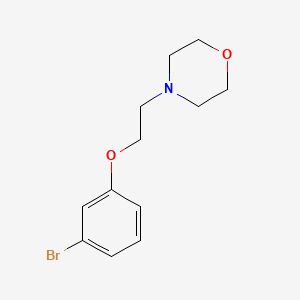 molecular formula C12H16BrNO2 B1269199 4-[2-(3-Bromophenoxy)ethyl]morpholine CAS No. 435283-95-7