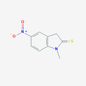 molecular formula C9H8N2O2S B126920 1-Methyl-5-nitro-2-indolinethione CAS No. 156136-71-9