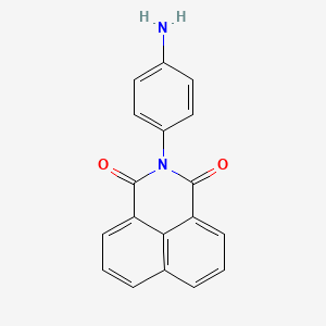 molecular formula C18H12N2O2 B1269203 2-(4-Amino-phenyl)-benzo[de]isoquinoline-1,3-dione CAS No. 25287-05-2