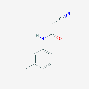 molecular formula C10H10N2O B1269207 2-cyano-N-(3-methylphenyl)acetamide CAS No. 54153-19-4