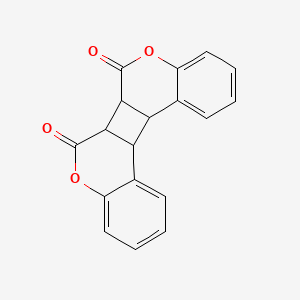 molecular formula C18H12O4 B12692116 6a,6b,12b,12c-Tetrahydro-5,8-dioxa-dibenzo(a,i)biphenylene-6,7-dione CAS No. 5248-11-3
