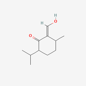 molecular formula C11H18O2 B12692147 2-(Hydroxymethylene)-6-(isopropyl)-3-methylcyclohexan-1-one CAS No. 50421-83-5