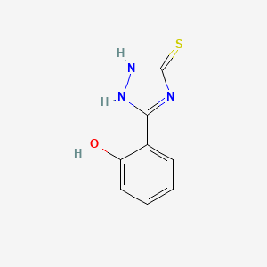 molecular formula C8H7N3OS B1269215 2-(5-sulfanyl-4H-1,2,4-triazol-3-yl)phenol CAS No. 37536-29-1