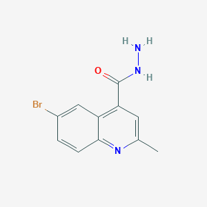 molecular formula C11H10BrN3O B1269218 6-Bromo-2-methylquinoline-4-carbohydrazide CAS No. 215778-63-5