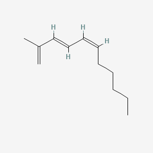 molecular formula C12H20 B12692192 1,3,5-Undecatriene, 2-methyl-, (3E,5Z)- CAS No. 73399-00-5