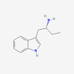molecular formula C12H16N2 B12692198 Etryptamine, (R)- CAS No. 10215-73-3