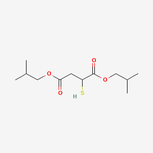 molecular formula C12H22O4S B12692213 Bis(2-methylpropyl) mercaptosuccinate CAS No. 65291-43-2