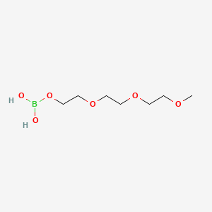 molecular formula C7H17BO6 B12692233 Ethanol, 2-(2-(2-methoxyethoxy)ethoxy)-, ester with boric acid (H3BO3) CAS No. 93165-89-0