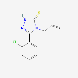 molecular formula C11H10ClN3S B1269227 4-烯丙基-5-(2-氯苯基)-4H-1,2,4-三唑-3-硫醇 CAS No. 23714-54-7