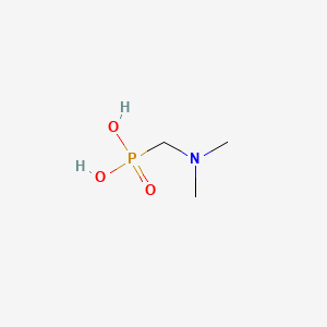 molecular formula C3H10NO3P B12692270 Phosphonic acid, ((dimethylamino)methyl)- CAS No. 35869-68-2