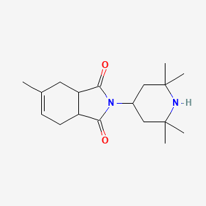 molecular formula C18H28N2O2 B12692276 1,2,3,6-Tetrahydro-4-methyl-N-(2,2,6,6-tetramethyl-4-piperidyl)phthalimide CAS No. 79720-23-3