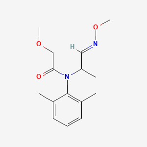 molecular formula C15H22N2O3 B12692293 N-(2,6-Dimethylphenyl)-2-methoxy-N-[2-(methoxyimino)-1-methylethyl]acetamide CAS No. 77488-84-7