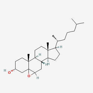 molecular formula C27H46O2 B12692296 5,6alpha-epoxy-5alpha-Cholestan-3alpha-ol CAS No. 2953-38-0