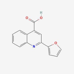 molecular formula C14H9NO3 B1269230 2-(Furan-2-yl)quinoline-4-carboxylic acid CAS No. 20146-25-2