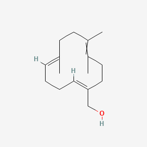 molecular formula C16H26O B12692328 Trimethylcyclododeca-1,5-dienemethanol CAS No. 71735-83-6