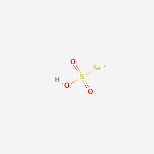 molecular formula HO3SSe B12692362 Selenosulfuric acid CAS No. 192506-85-7