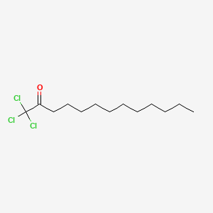 molecular formula C13H23Cl3O B12692366 1,1,1-Trichloro-2-tridecanone CAS No. 69633-05-2