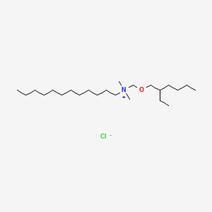 molecular formula C23H50ClNO B12692373 Dodecyl[[(2-ethylhexyl)oxy]methyl]dimethylammonium chloride CAS No. 94248-86-9