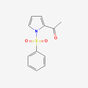 molecular formula C12H11NO3S B1269238 2-Acetyl-1-(phenylsulfonyl)pyrrole CAS No. 86688-88-2