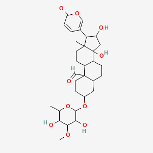 molecular formula C31H44O10 B12692391 Bovochrysoid CAS No. 63765-68-4