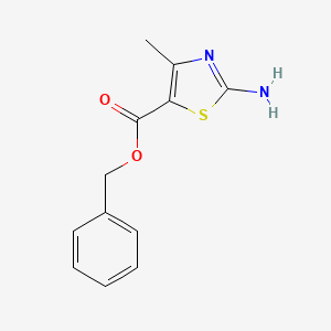 molecular formula C12H12N2O2S B1269248 Benzyl 2-amino-4-methyl-1,3-thiazole-5-carboxylate CAS No. 692745-02-1