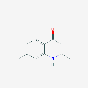 molecular formula C12H13NO B1269249 2,5,7-Trimethylquinolin-4-ol CAS No. 65674-07-9