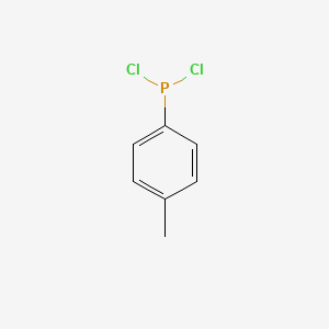 molecular formula C7H7Cl2P B12692490 Phosphonous dichloride, (4-methylphenyl)- CAS No. 1005-32-9