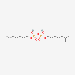 molecular formula C16H36O7P2 B12692510 Diphosphoric acid, P,P'-diisooctyl ester CAS No. 70729-86-1