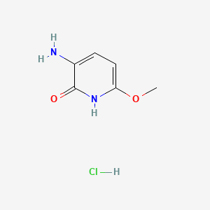 molecular formula C6H9ClN2O2 B12692561 3-Amino-6-methoxy-2-pyridone hydrochloride CAS No. 83732-71-2