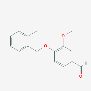3-Ethoxy-4-[(2-methylbenzyl)oxy]benzaldehyde