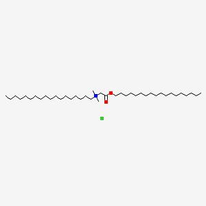 molecular formula C40H82ClNO2 B12692594 Dimethyloctadecyl(2-(octadecyloxy)-2-oxoethyl)ammonium chloride CAS No. 27560-30-1